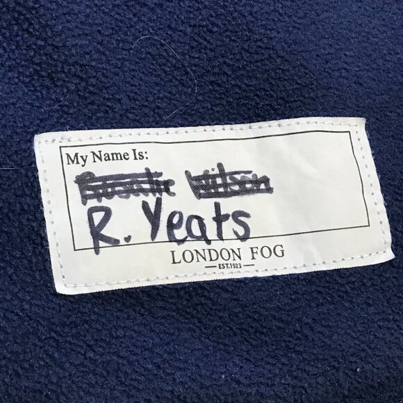 London Fog Unicorn & Space Print Hooded‎ Jacket Girls 6X Blue Silver Snap Zip - Picture 11 of 14